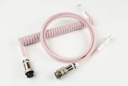 Pastel Pale Pink // 7" thin coil // silver Aviator